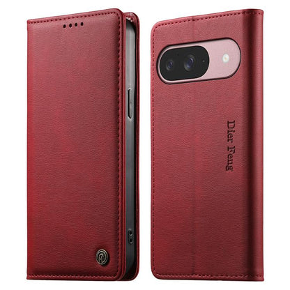 Dierfeng Metal Snap Magnetic RFID Vegan Leather Phone Case, For Google Pixel 11 Pro XL, For Google Pixel 11 / Pixel 11 Pro, For Google Pixel 10a, For Google Pixel 10 Pro XL / 9 Pro XL, For Google Pixel 10 / 10 Pro / 9 / 9 Pro, For Google Pixel 9a      ...