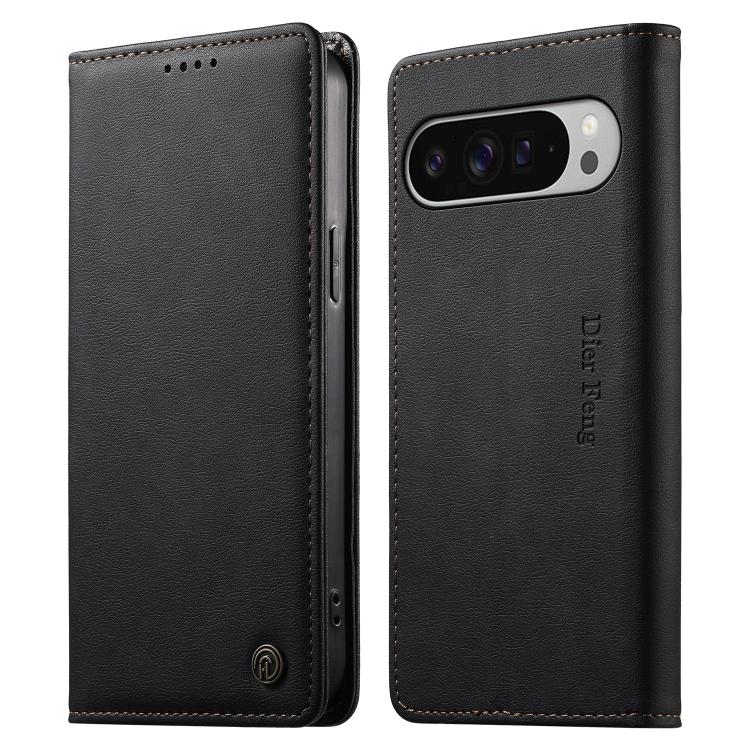 Dierfeng Metal Snap Magnetic RFID Vegan Leather Phone Case, For Google Pixel 11 Pro XL, For Google Pixel 11 / Pixel 11 Pro, For Google Pixel 10a, For Google Pixel 10 Pro XL / 9 Pro XL, For Google Pixel 10 / 10 Pro / 9 / 9 Pro, For Google Pixel 9a      ...