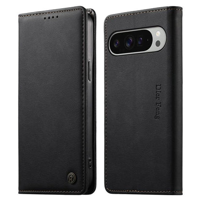 Dierfeng Metal Snap Magnetic RFID Vegan Leather Phone Case, For Google Pixel 11 Pro XL, For Google Pixel 11 / Pixel 11 Pro, For Google Pixel 10a, For Google Pixel 10 Pro XL / 9 Pro XL, For Google Pixel 10 / 10 Pro / 9 / 9 Pro, For Google Pixel 9a      ...