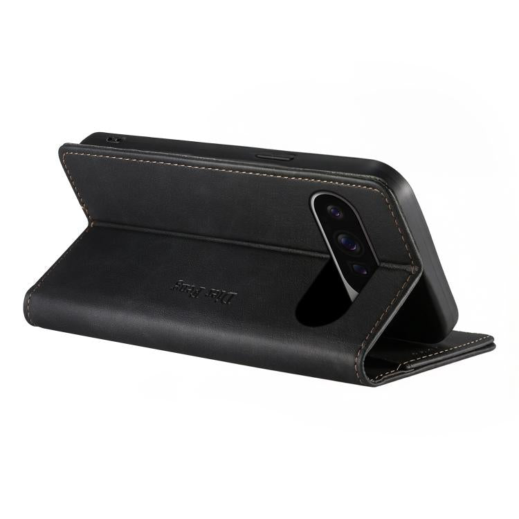 Dierfeng Metal Snap Magnetic RFID Vegan Leather Phone Case, For Google Pixel 11 Pro XL, For Google Pixel 11 / Pixel 11 Pro, For Google Pixel 10a, For Google Pixel 10 Pro XL / 9 Pro XL, For Google Pixel 10 / 10 Pro / 9 / 9 Pro, For Google Pixel 9a      ...