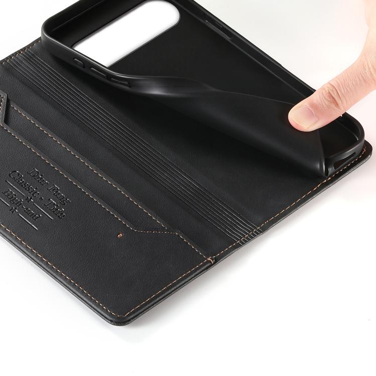 Dierfeng Metal Snap Magnetic RFID Vegan Leather Phone Case, For Google Pixel 11 Pro XL, For Google Pixel 11 / Pixel 11 Pro, For Google Pixel 10a, For Google Pixel 10 Pro XL / 9 Pro XL, For Google Pixel 10 / 10 Pro / 9 / 9 Pro, For Google Pixel 9a      ...