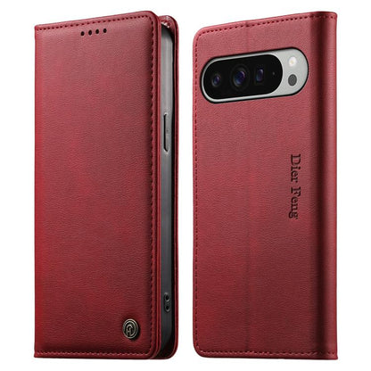 Dierfeng Metal Snap Magnetic RFID Vegan Leather Phone Case, For Google Pixel 11 Pro XL, For Google Pixel 11 / Pixel 11 Pro, For Google Pixel 10a, For Google Pixel 10 Pro XL / 9 Pro XL, For Google Pixel 10 / 10 Pro / 9 / 9 Pro, For Google Pixel 9a      ...