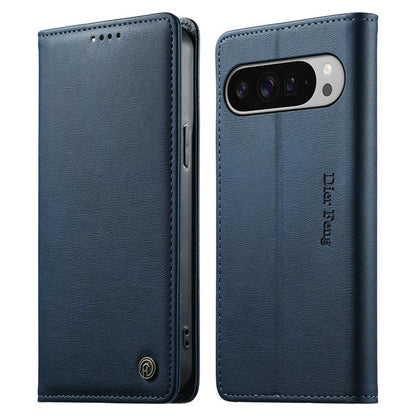 Dierfeng Metal Snap Magnetic RFID Vegan Leather Phone Case, For Google Pixel 11 Pro XL, For Google Pixel 11 / Pixel 11 Pro, For Google Pixel 10a, For Google Pixel 10 Pro XL / 9 Pro XL, For Google Pixel 10 / 10 Pro / 9 / 9 Pro, For Google Pixel 9a      ...
