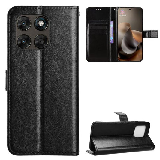 Retro Crazy Horse Texture Vegan Leather Phone Case, For Motorola Moto G Max / G87 / G77 / G67 5G, For Motorola Edge 5G 2026, For Motorola Moto G37 / G47 / G37 Power, For Motorola Edge 70 Pro 5G, For Motorola Moto X70 Air Pro / Signature 5G             ...