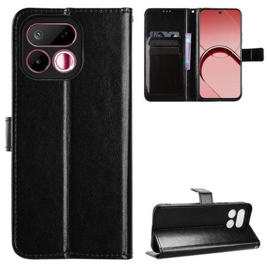 Retro Crazy Horse Texture Vegan Leather Phone Case, For Realme 16T 5G, For Realme C100i 4G / C100x 4G, For Realme C100 4G, For Realme C83 5G / P4 Lite 5G, For Realme P4 Power 5G, For Realme Note 80 4G, For Realme 16 5G, For Realme 16 Pro+ 5G           ...
