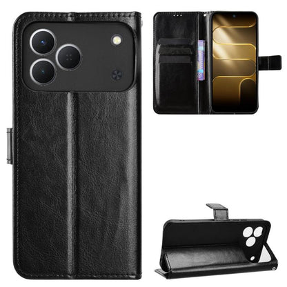 Retro Crazy Horse Texture Vegan Leather Phone Case, For Tecno Spark 50 5G, For Tecno Pova Curve 2 5G, For Tecno Spark 50 4G, For Tecno Camon 50 Pro 4G, For Tecno Camon 50 4G