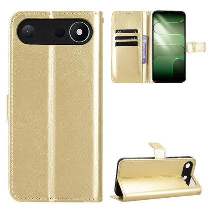 Retro Crazy Horse Texture Vegan Leather Phone Case, For Tecno Spark 50 5G, For Tecno Pova Curve 2 5G, For Tecno Spark 50 4G, For Tecno Camon 50 Pro 4G, For Tecno Camon 50 4G