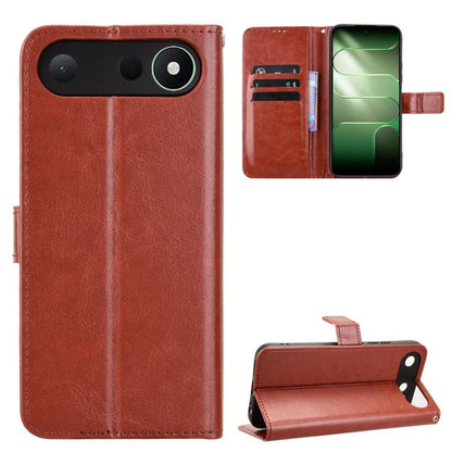 Retro Crazy Horse Texture Vegan Leather Phone Case, For Tecno Spark 50 5G, For Tecno Pova Curve 2 5G, For Tecno Spark 50 4G, For Tecno Camon 50 Pro 4G, For Tecno Camon 50 4G