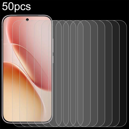 50pcs 0.26mm 9H 2.5D Tempered Glass Film, For vivo Y31s 5G 2026, For vivo Y6t 5G / Y6 5G, For vivo T5 4G, For vivo Y27 5G / 4G 2023, For vivo Y51 Pro 5G, For vivo iQOO Z11 5G, For vivo Y500s 5G, For vivo Y60m 5G