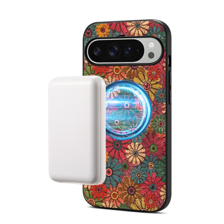 Denior A07 Flower Language Series Magnetic Vegan Leather Phone Case, For Google Pixel 10 Pro XL