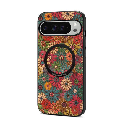 Denior A07 Flower Language Series Magnetic Vegan Leather Phone Case, For Google Pixel 10 Pro XL