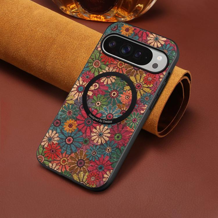 Denior A07 Flower Language Series Magnetic Vegan Leather Phone Case, For Google Pixel 10 Pro XL