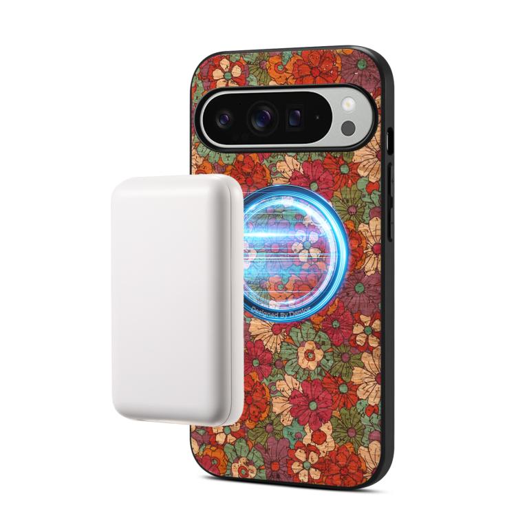 Denior A07 Flower Language Series Magnetic Vegan Leather Phone Case, For Google Pixel 10 Pro XL