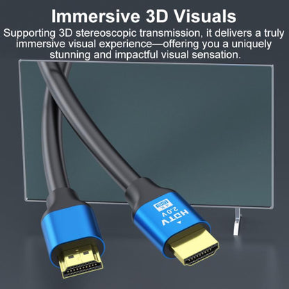 HDMI 2.0 High-Speed 4K Ultra HD Gold-Plated Connection HDTV Video Cable, 0.5m, 1m, 1.5m, 2m, 3m, 5m, 10m, 15m, 20m
