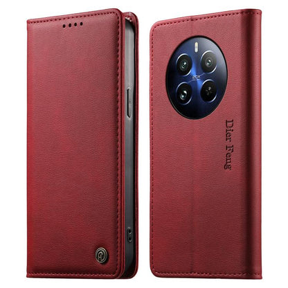 Dierfeng Metal Snap Magnetic RFID Vegan Leather Phone Case, For Realme 13 Pro / Realme 13 Pro+, For Realme 12 5G / 12x / C65 5G, For Realme GT 6, For Realme C67 4G / Realme 12 Lite, For Realme 12 Pro / 12 Pro+, For Realme C53 / Narzo N53               ...