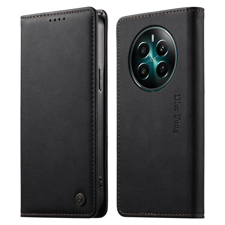 Dierfeng Metal Snap Magnetic RFID Vegan Leather Phone Case, For Realme 16T 5G, For Realme C100 4G, For Realme C85 5G / C83 5G / 15x 5G India, For Realme 16 5G, For Realme 16 Pro+ 5G, For Realme 16 Pro 5G, For Realme C85 Pro 4G, For Realme 15T 5G       ...