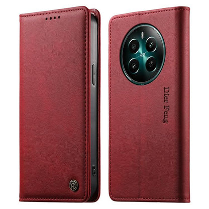 Dierfeng Metal Snap Magnetic RFID Vegan Leather Phone Case, For Realme 16T 5G, For Realme C100 4G, For Realme C85 5G / C83 5G / 15x 5G India, For Realme 16 5G, For Realme 16 Pro+ 5G, For Realme 16 Pro 5G, For Realme C85 Pro 4G, For Realme 15T 5G       ...