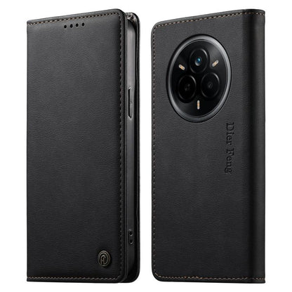 Dierfeng Metal Snap Magnetic RFID Vegan Leather Phone Case, For Realme 16T 5G, For Realme C100 4G, For Realme C85 5G / C83 5G / 15x 5G India, For Realme 16 5G, For Realme 16 Pro+ 5G, For Realme 16 Pro 5G, For Realme C85 Pro 4G, For Realme 15T 5G       ...