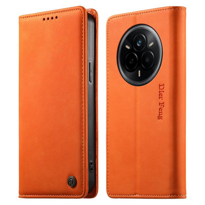 Dierfeng Metal Snap Magnetic RFID Vegan Leather Phone Case, For Realme 16T 5G, For Realme C100 4G, For Realme C85 5G / C83 5G / 15x 5G India, For Realme 16 5G, For Realme 16 Pro+ 5G, For Realme 16 Pro 5G, For Realme C85 Pro 4G, For Realme 15T 5G       ...