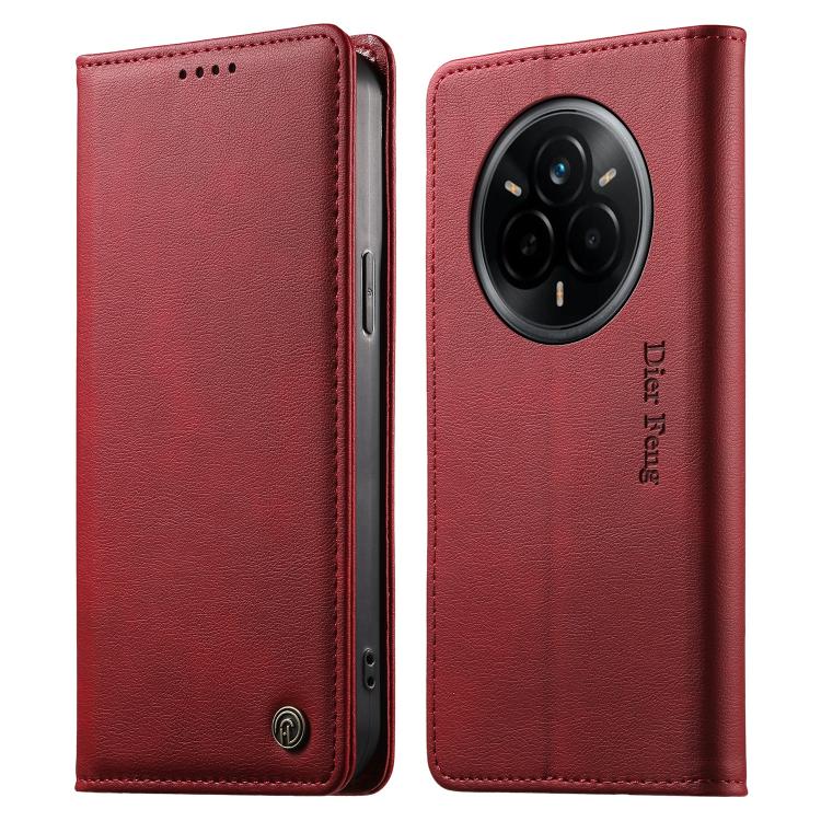Dierfeng Metal Snap Magnetic RFID Vegan Leather Phone Case, For Realme 16T 5G, For Realme C100 4G, For Realme C85 5G / C83 5G / 15x 5G India, For Realme 16 5G, For Realme 16 Pro+ 5G, For Realme 16 Pro 5G, For Realme C85 Pro 4G, For Realme 15T 5G       ...