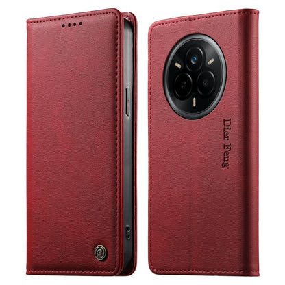 Dierfeng Metal Snap Magnetic RFID Vegan Leather Phone Case, For Realme 16T 5G, For Realme C100 4G, For Realme C85 5G / C83 5G / 15x 5G India, For Realme 16 5G, For Realme 16 Pro+ 5G, For Realme 16 Pro 5G, For Realme C85 Pro 4G, For Realme 15T 5G       ...