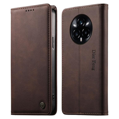 Dierfeng Metal Snap Magnetic RFID Vegan Leather Phone Case, For Realme 16T 5G, For Realme C100 4G, For Realme C85 5G / C83 5G / 15x 5G India, For Realme 16 5G, For Realme 16 Pro+ 5G, For Realme 16 Pro 5G, For Realme C85 Pro 4G, For Realme 15T 5G       ...
