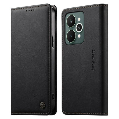 Dierfeng Metal Snap Magnetic RFID Vegan Leather Phone Case, For Realme 16T 5G, For Realme C100 4G, For Realme C85 5G / C83 5G / 15x 5G India, For Realme 16 5G, For Realme 16 Pro+ 5G, For Realme 16 Pro 5G, For Realme C85 Pro 4G, For Realme 15T 5G       ...