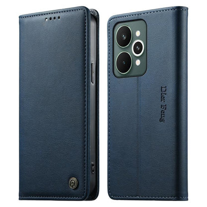 Dierfeng Metal Snap Magnetic RFID Vegan Leather Phone Case, For Realme 16T 5G, For Realme C100 4G, For Realme C85 5G / C83 5G / 15x 5G India, For Realme 16 5G, For Realme 16 Pro+ 5G, For Realme 16 Pro 5G, For Realme C85 Pro 4G, For Realme 15T 5G       ...