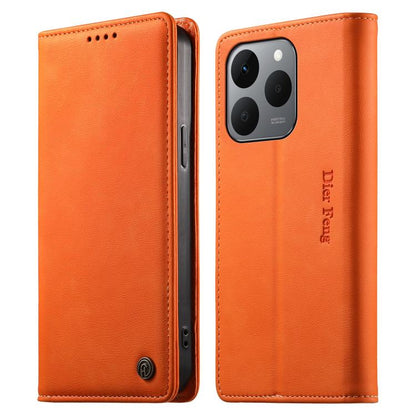 Dierfeng Metal Snap Magnetic RFID Vegan Leather Phone Case, For Realme 16T 5G, For Realme C100 4G, For Realme C85 5G / C83 5G / 15x 5G India, For Realme 16 5G, For Realme 16 Pro+ 5G, For Realme 16 Pro 5G, For Realme C85 Pro 4G, For Realme 15T 5G       ...