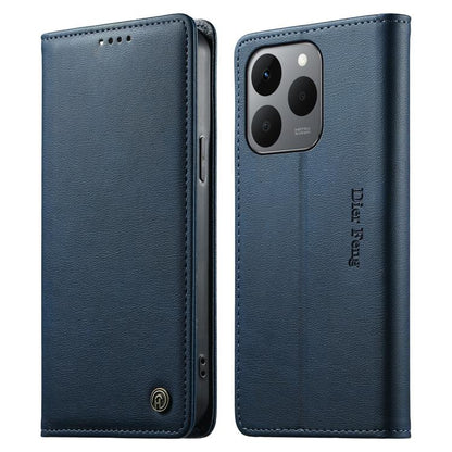 Dierfeng Metal Snap Magnetic RFID Vegan Leather Phone Case, For Realme 16T 5G, For Realme C100 4G, For Realme C85 5G / C83 5G / 15x 5G India, For Realme 16 5G, For Realme 16 Pro+ 5G, For Realme 16 Pro 5G, For Realme C85 Pro 4G, For Realme 15T 5G       ...