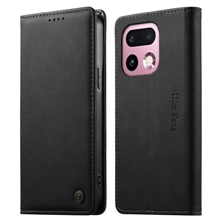 Dierfeng Metal Snap Magnetic RFID Vegan Leather Phone Case, For Realme 16T 5G, For Realme C100 4G, For Realme C85 5G / C83 5G / 15x 5G India, For Realme 16 5G, For Realme 16 Pro+ 5G, For Realme 16 Pro 5G, For Realme C85 Pro 4G, For Realme 15T 5G       ...