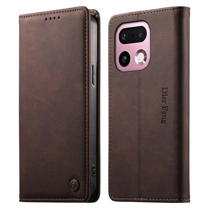 Dierfeng Metal Snap Magnetic RFID Vegan Leather Phone Case, For Realme 16T 5G, For Realme C100 4G, For Realme C85 5G / C83 5G / 15x 5G India, For Realme 16 5G, For Realme 16 Pro+ 5G, For Realme 16 Pro 5G, For Realme C85 Pro 4G, For Realme 15T 5G       ...