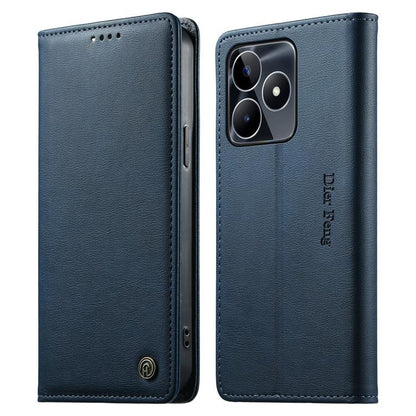 Dierfeng Metal Snap Magnetic RFID Vegan Leather Phone Case, For Realme 13 Pro / Realme 13 Pro+, For Realme 12 5G / 12x / C65 5G, For Realme GT 6, For Realme C67 4G / Realme 12 Lite, For Realme 12 Pro / 12 Pro+, For Realme C53 / Narzo N53               ...
