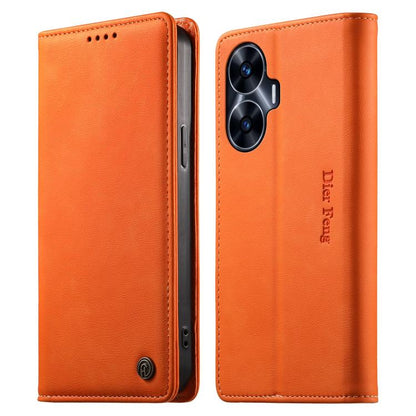 Dierfeng Metal Snap Magnetic RFID Vegan Leather Phone Case, For Realme 13 Pro / Realme 13 Pro+, For Realme 12 5G / 12x / C65 5G, For Realme GT 6, For Realme C67 4G / Realme 12 Lite, For Realme 12 Pro / 12 Pro+, For Realme C53 / Narzo N53               ...