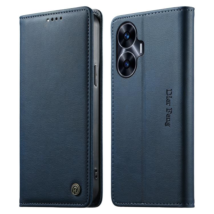 Dierfeng Metal Snap Magnetic RFID Vegan Leather Phone Case, For Realme 13 Pro / Realme 13 Pro+, For Realme 12 5G / 12x / C65 5G, For Realme GT 6, For Realme C67 4G / Realme 12 Lite, For Realme 12 Pro / 12 Pro+, For Realme C53 / Narzo N53               ...