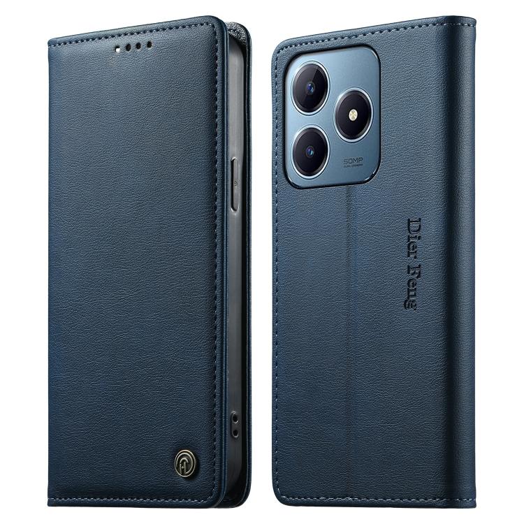 Dierfeng Metal Snap Magnetic RFID Vegan Leather Phone Case, For Realme 16T 5G, For Realme C100 4G, For Realme C85 5G / C83 5G / 15x 5G India, For Realme 16 5G, For Realme 16 Pro+ 5G, For Realme 16 Pro 5G, For Realme C85 Pro 4G, For Realme 15T 5G       ...