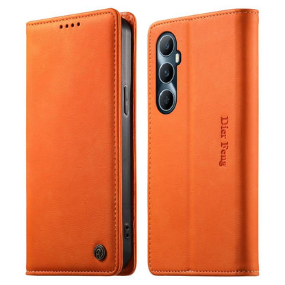 Dierfeng Metal Snap Magnetic RFID Vegan Leather Phone Case, For Realme 13 Pro / Realme 13 Pro+, For Realme 12 5G / 12x / C65 5G, For Realme GT 6, For Realme C67 4G / Realme 12 Lite, For Realme 12 Pro / 12 Pro+, For Realme C53 / Narzo N53               ...
