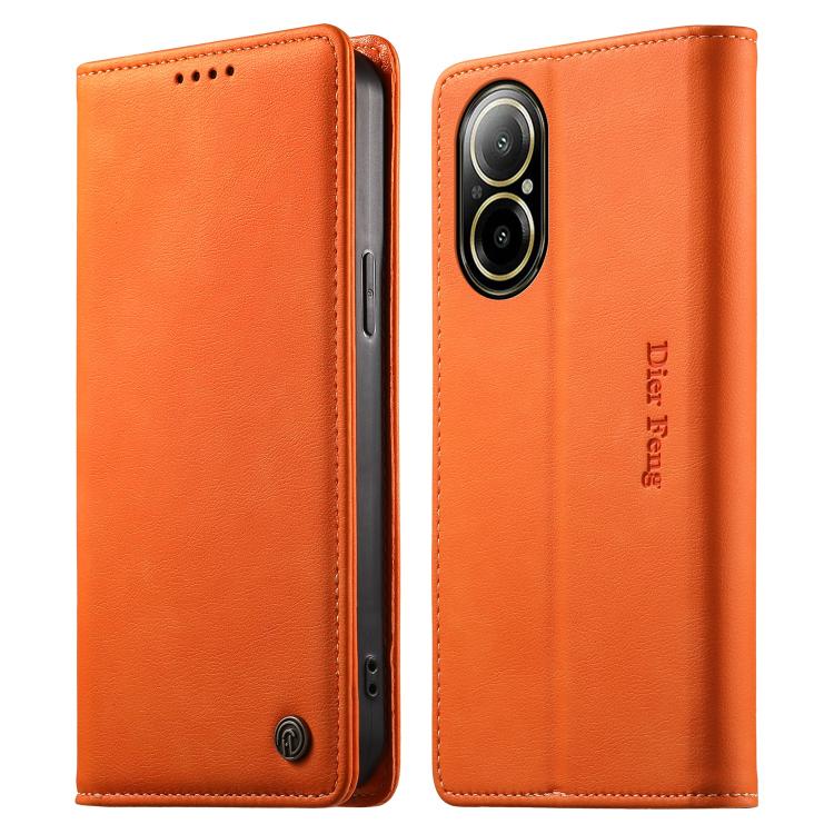 Dierfeng Metal Snap Magnetic RFID Vegan Leather Phone Case, For Realme 13 Pro / Realme 13 Pro+, For Realme 12 5G / 12x / C65 5G, For Realme GT 6, For Realme C67 4G / Realme 12 Lite, For Realme 12 Pro / 12 Pro+, For Realme C53 / Narzo N53               ...