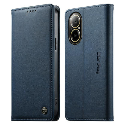 Dierfeng Metal Snap Magnetic RFID Vegan Leather Phone Case, For Realme 13 Pro / Realme 13 Pro+, For Realme 12 5G / 12x / C65 5G, For Realme GT 6, For Realme C67 4G / Realme 12 Lite, For Realme 12 Pro / 12 Pro+, For Realme C53 / Narzo N53               ...