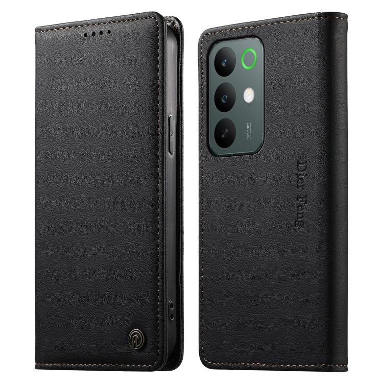 Dierfeng Metal Snap Magnetic RFID Vegan Leather Phone Case, For Realme 16T 5G, For Realme C100 4G, For Realme C85 5G / C83 5G / 15x 5G India, For Realme 16 5G, For Realme 16 Pro+ 5G, For Realme 16 Pro 5G, For Realme C85 Pro 4G, For Realme 15T 5G       ...