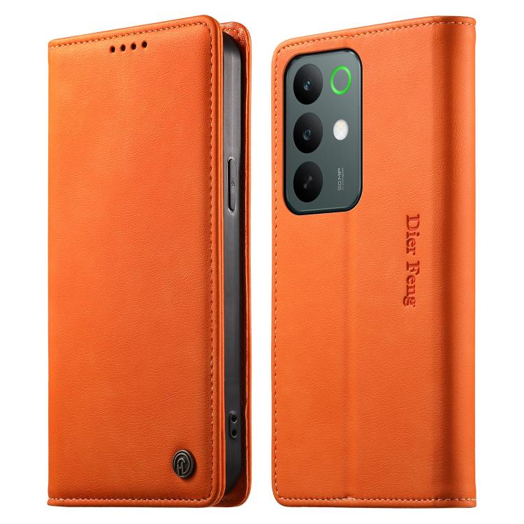 Dierfeng Metal Snap Magnetic RFID Vegan Leather Phone Case, For Realme 16T 5G, For Realme C100 4G, For Realme C85 5G / C83 5G / 15x 5G India, For Realme 16 5G, For Realme 16 Pro+ 5G, For Realme 16 Pro 5G, For Realme C85 Pro 4G, For Realme 15T 5G       ...