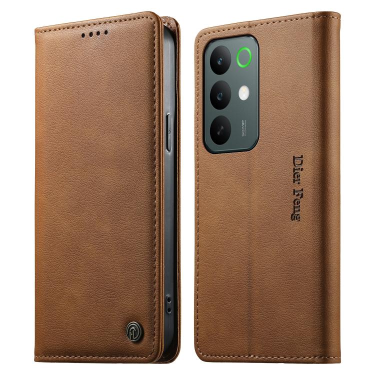 Dierfeng Metal Snap Magnetic RFID Vegan Leather Phone Case, For Realme 16T 5G, For Realme C100 4G, For Realme C85 5G / C83 5G / 15x 5G India, For Realme 16 5G, For Realme 16 Pro+ 5G, For Realme 16 Pro 5G, For Realme C85 Pro 4G, For Realme 15T 5G       ...