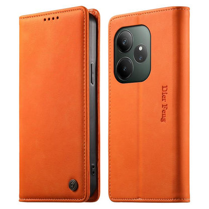 Dierfeng Metal Snap Magnetic RFID Vegan Leather Phone Case, For Realme 13 Pro / Realme 13 Pro+, For Realme 12 5G / 12x / C65 5G, For Realme GT 6, For Realme C67 4G / Realme 12 Lite, For Realme 12 Pro / 12 Pro+, For Realme C53 / Narzo N53               ...