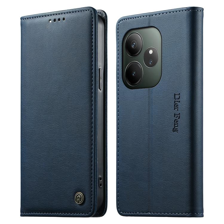 Dierfeng Metal Snap Magnetic RFID Vegan Leather Phone Case, For Realme 13 Pro / Realme 13 Pro+, For Realme 12 5G / 12x / C65 5G, For Realme GT 6, For Realme C67 4G / Realme 12 Lite, For Realme 12 Pro / 12 Pro+, For Realme C53 / Narzo N53               ...