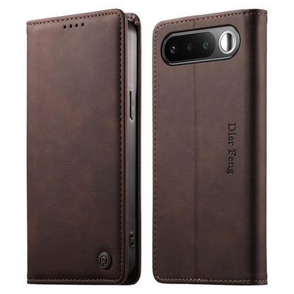 Dierfeng Metal Snap Magnetic RFID Vegan Leather Phone Case, For Realme 16T 5G, For Realme C100 4G, For Realme C85 5G / C83 5G / 15x 5G India, For Realme 16 5G, For Realme 16 Pro+ 5G, For Realme 16 Pro 5G, For Realme C85 Pro 4G, For Realme 15T 5G       ...