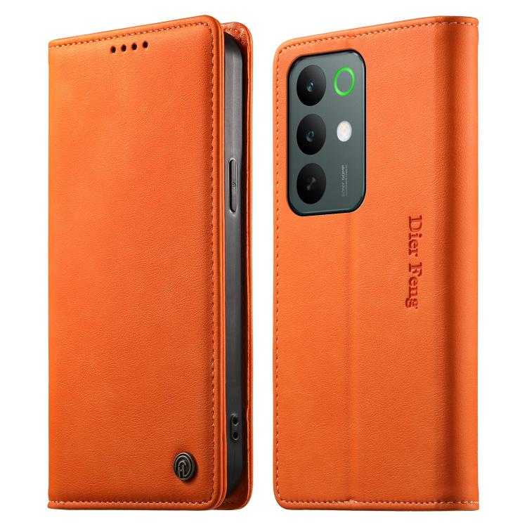 Dierfeng Metal Snap Magnetic RFID Vegan Leather Phone Case, For Realme 16T 5G, For Realme C100 4G, For Realme C85 5G / C83 5G / 15x 5G India, For Realme 16 5G, For Realme 16 Pro+ 5G, For Realme 16 Pro 5G, For Realme C85 Pro 4G, For Realme 15T 5G       ...