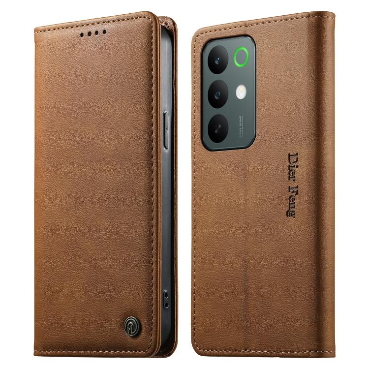 Dierfeng Metal Snap Magnetic RFID Vegan Leather Phone Case, For Realme 16T 5G, For Realme C100 4G, For Realme C85 5G / C83 5G / 15x 5G India, For Realme 16 5G, For Realme 16 Pro+ 5G, For Realme 16 Pro 5G, For Realme C85 Pro 4G, For Realme 15T 5G       ...