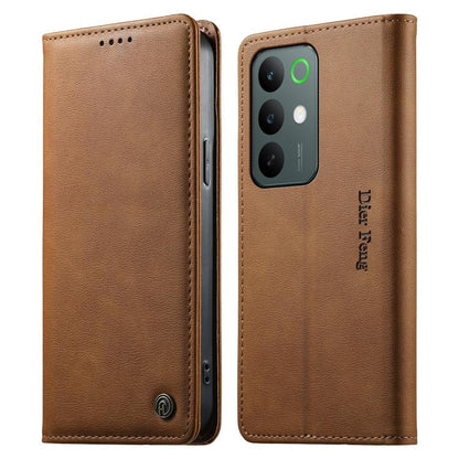 Dierfeng Metal Snap Magnetic RFID Vegan Leather Phone Case, For Realme 16T 5G, For Realme C100 4G, For Realme C85 5G / C83 5G / 15x 5G India, For Realme 16 5G, For Realme 16 Pro+ 5G, For Realme 16 Pro 5G, For Realme C85 Pro 4G, For Realme 15T 5G       ...