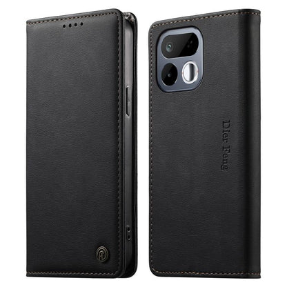 Dierfeng Metal Snap Magnetic RFID Vegan Leather Phone Case, For Realme 16T 5G, For Realme C100 4G, For Realme C85 5G / C83 5G / 15x 5G India, For Realme 16 5G, For Realme 16 Pro+ 5G, For Realme 16 Pro 5G, For Realme C85 Pro 4G, For Realme 15T 5G       ...