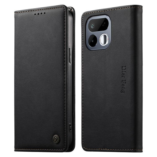 Dierfeng Metal Snap Magnetic RFID Vegan Leather Phone Case, For Realme 16T 5G, For Realme C100 4G, For Realme C85 5G / C83 5G / 15x 5G India, For Realme 16 5G, For Realme 16 Pro+ 5G, For Realme 16 Pro 5G, For Realme C85 Pro 4G, For Realme 15T 5G       ...